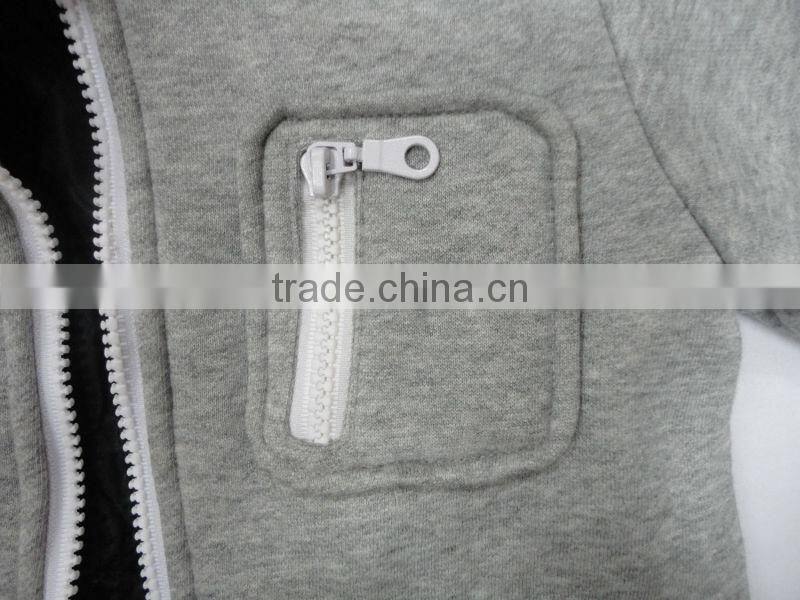 OEM full zipper collar pocket hoodie children boys hoodies