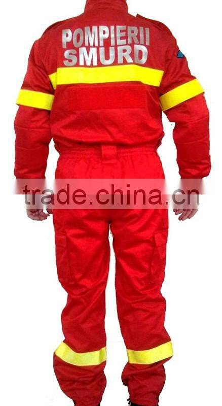 mens button front hi vis fire retardant workwear coverall suit