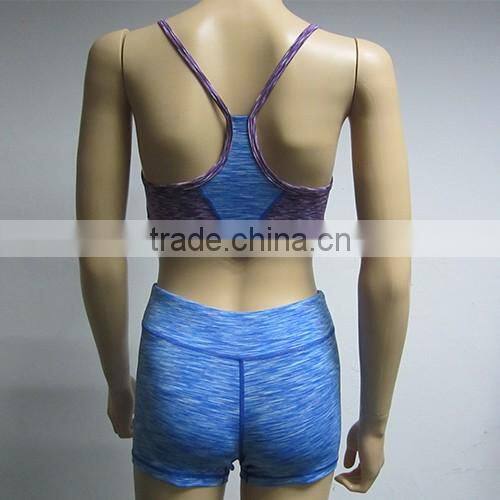 2016 Latest Design Sexy Girls Blue Sports Underwear Fitness Seamless Tube Bra Wear