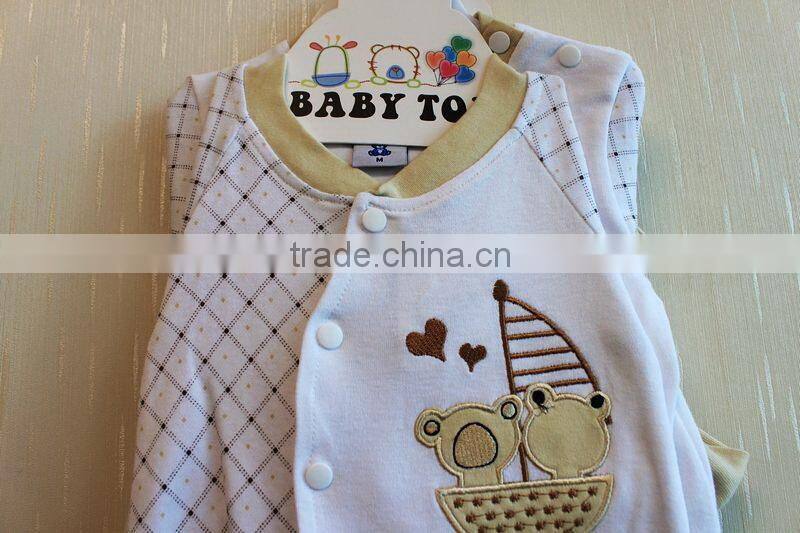 Simply Style Full Printed New Born Baby Girls Cotton Clorhing Set Winter 8 Pcs With Hanger Package 8TB1-56