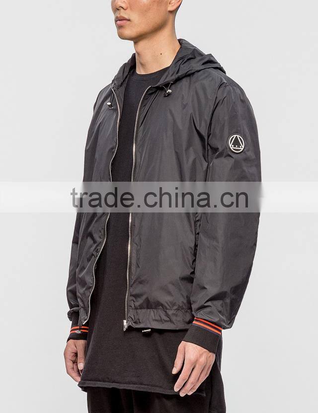 Cheap high quality men running windbreaker hoodie jacket
