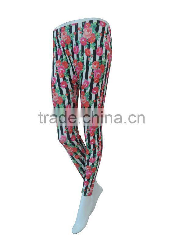 Flower printing leggings seamless women underwear ladies seamless legging