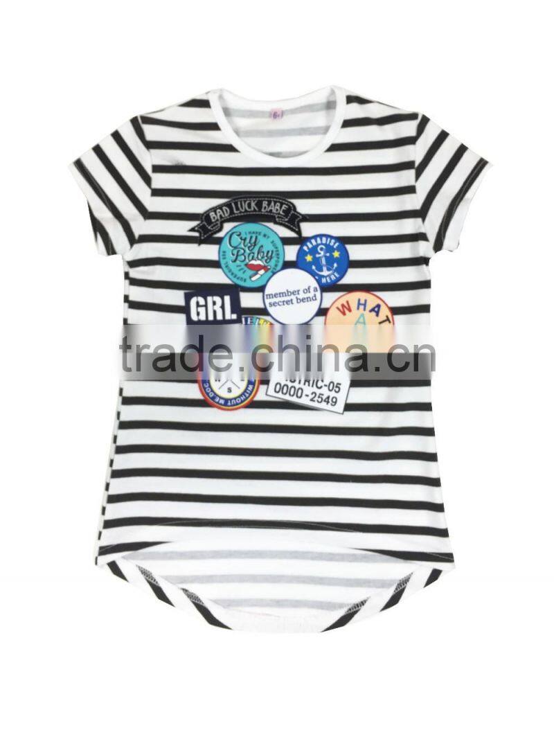 game of thrones t shirt girl stripe t-shirt graphic tees for little girls