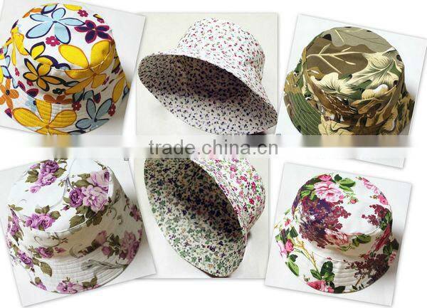 Fitted factory custom design faul or real black leather bucket hat