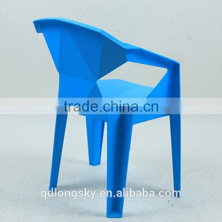LS-4188 Wholesale high quality plastic bar chair event stacking chair Modern creative geometry chair for restaurant
