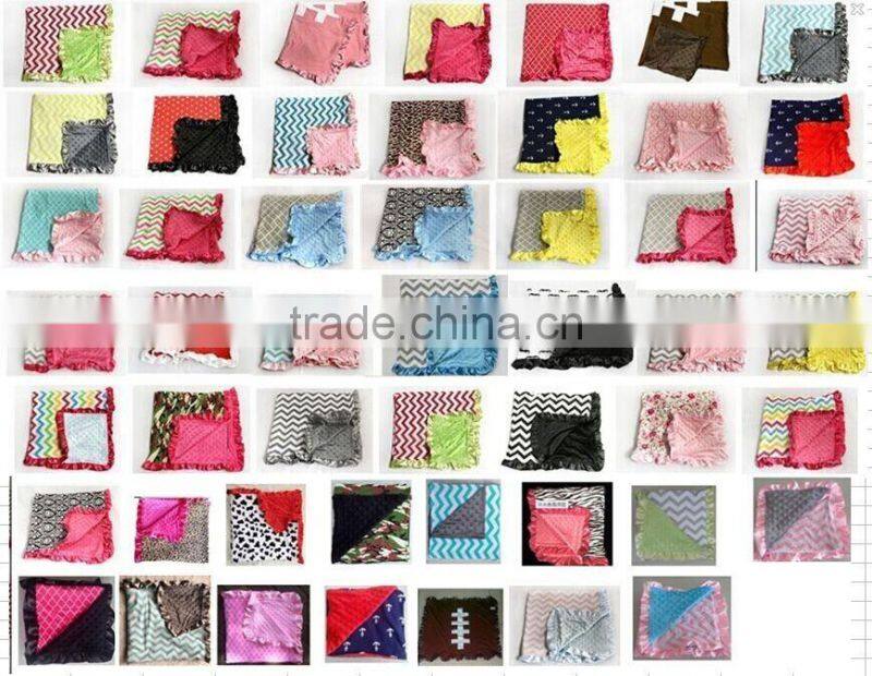 wholesale Baby Chevron Minky Blanket knitting Baby Minky Blanket,baby cotton blanket minky dot, baby swaddle blankets