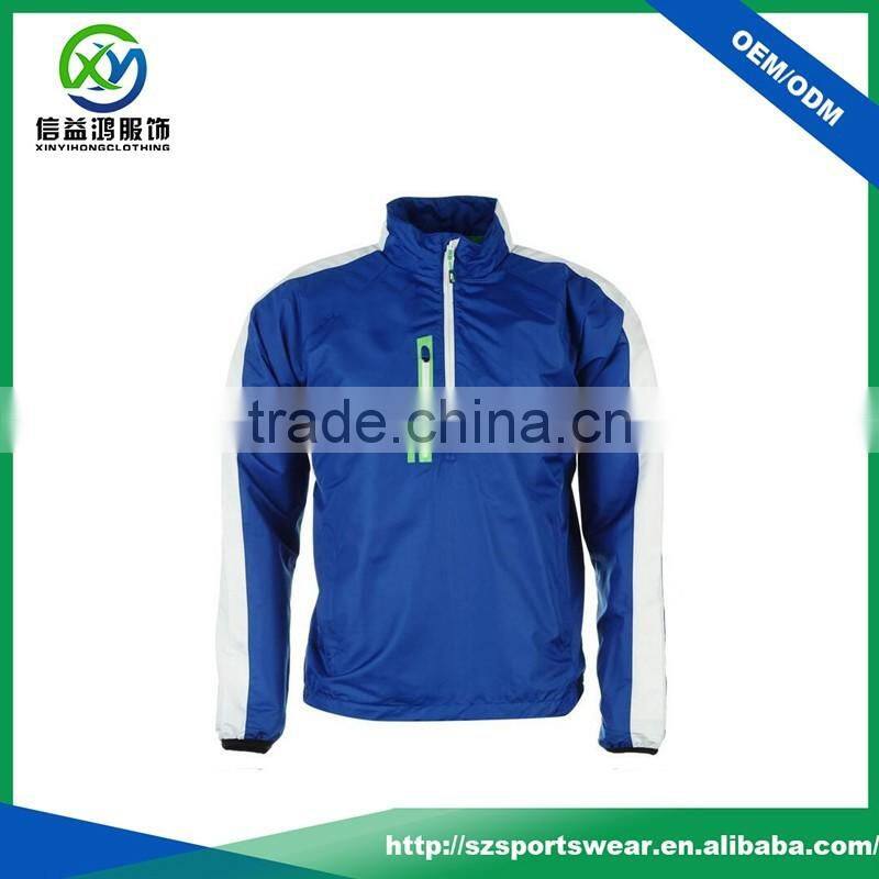 Fashional Design Strong 1/2 Zipper Windproof Sport Men Jacket