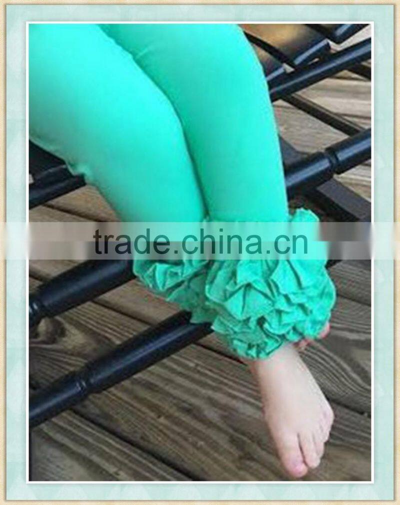 wholesale ruffle raglan icing ruffle pants solid color triple ruffle leggings pants sew sassy icing leggings