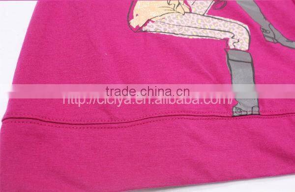 Wholesale new style S/S top and legging ptinting design pajamas women cotton pajamas