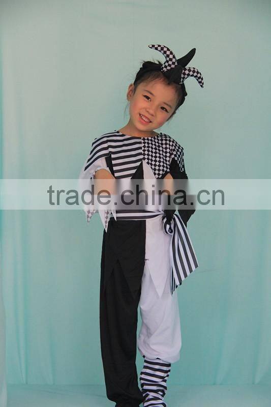 Halloween Children Cosplay Clown Costume With Headband