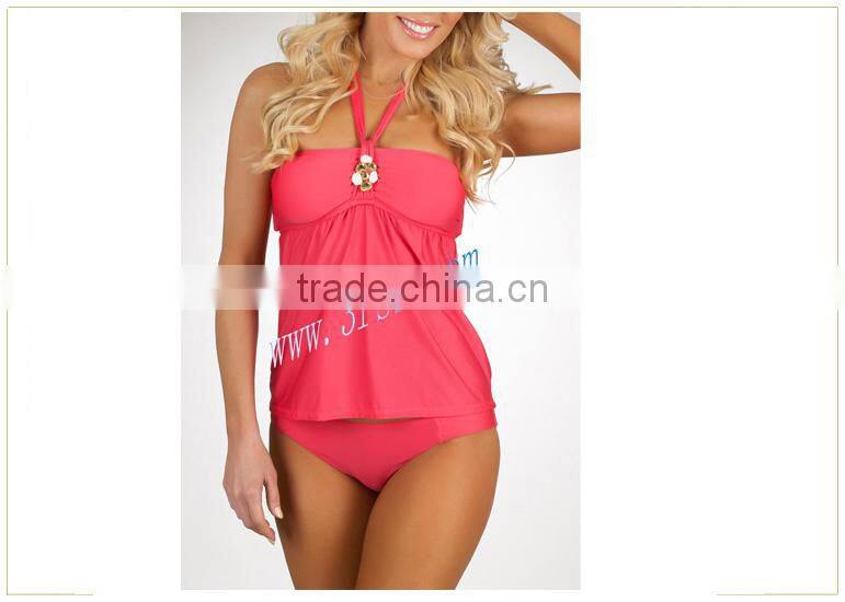 halter tankini swimsuits swimwear red