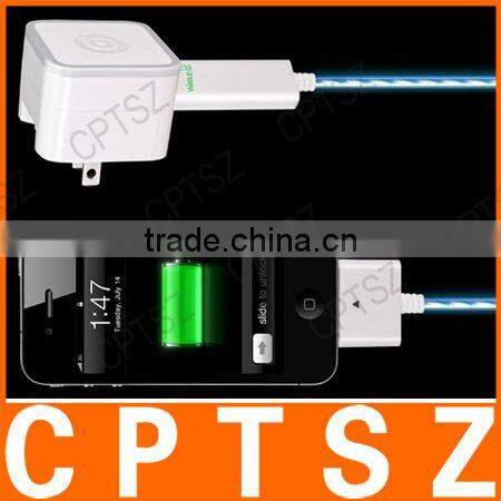 Usb cable with visible led light