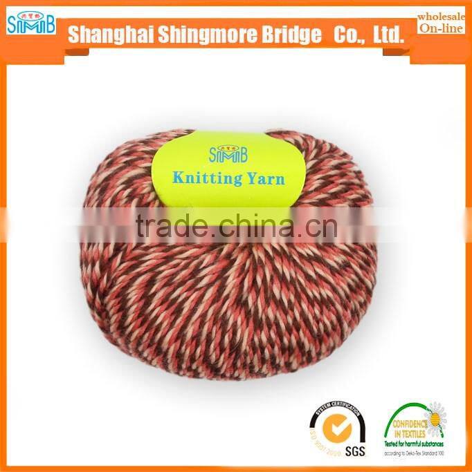 Online shopping knitting yarns china supplier cheapest wholesale oeko tex certified chunky wool yarn for hand knitting sweater
