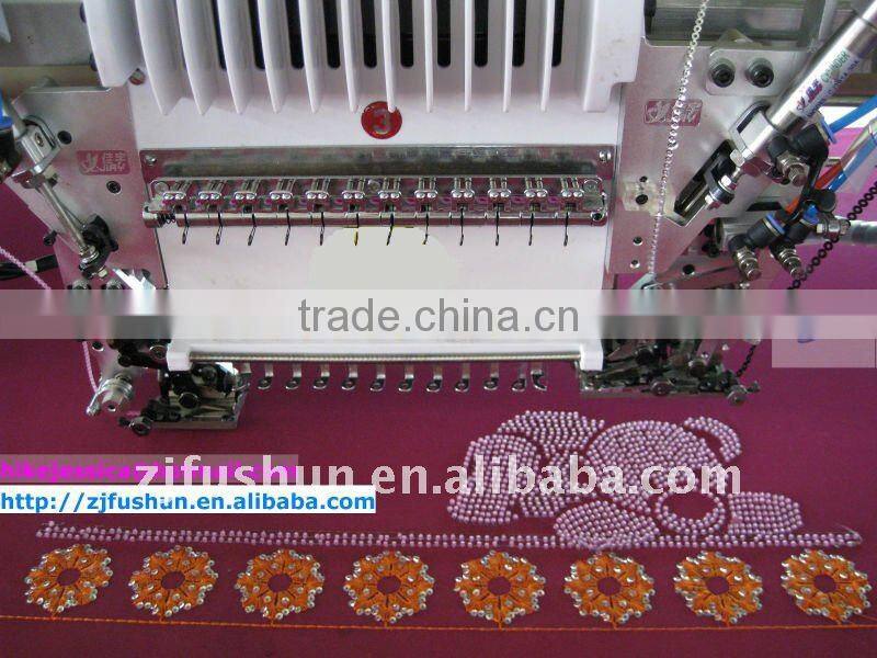 fs 1209 double sequins and beads mixed computerized embroidery machine