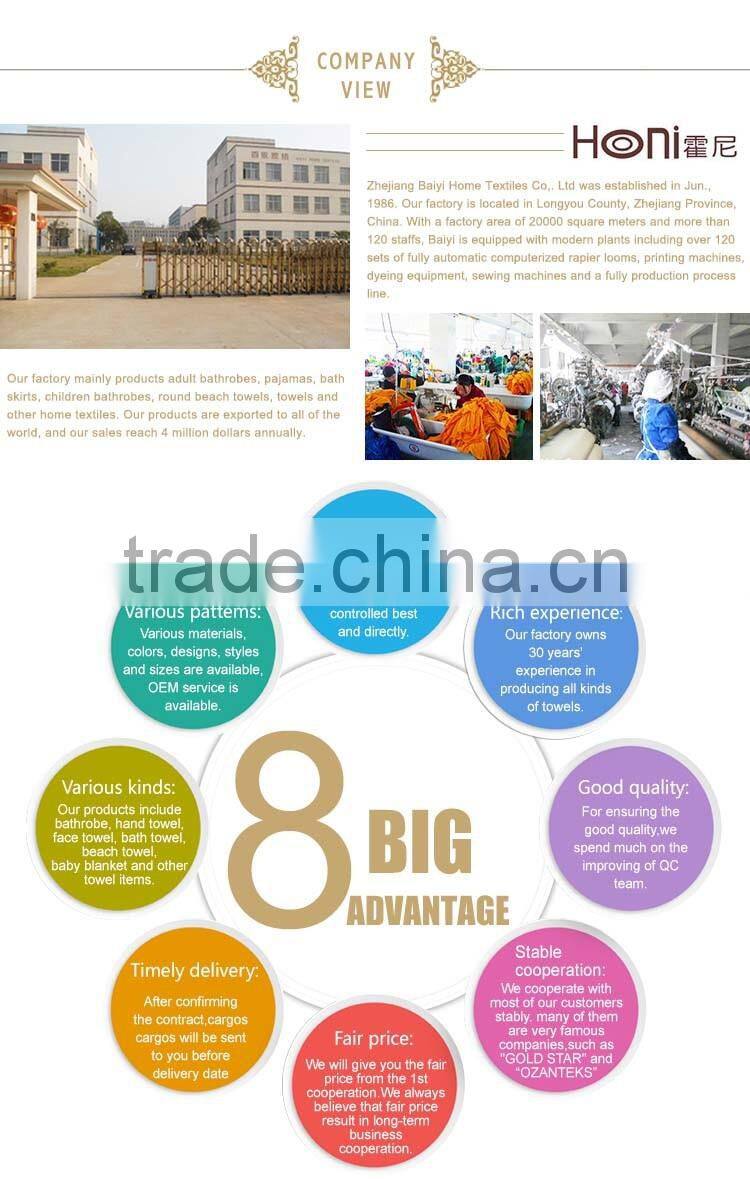 100% Cotton Men Bathrobe, Warm Winter Men Bathrobe