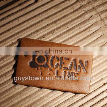 custom private design garment genuine leather patch