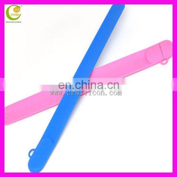 Anniversary Unisex Promotional Gift Silicone Bracelet Usb Silicone Wristband Slap Band Usb Flash Drive