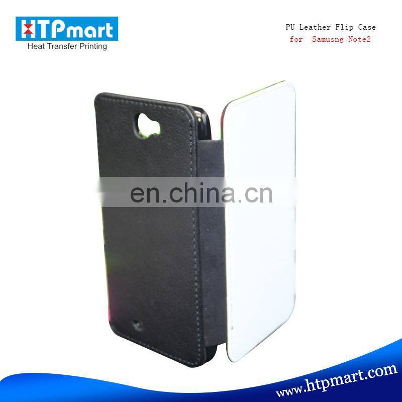 PU Leather Clamshell wallet card slot Sublimation blank leather Phone case for iPhone 7