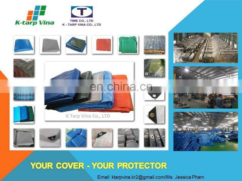 Leno PE tarpaulin, yellow color with micro perforations for waterproofing of low-slope roofing