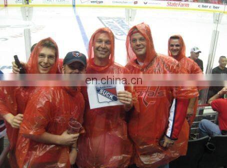 TRANSPARENT ONE TIME USE OVERPRINTING PONCHO