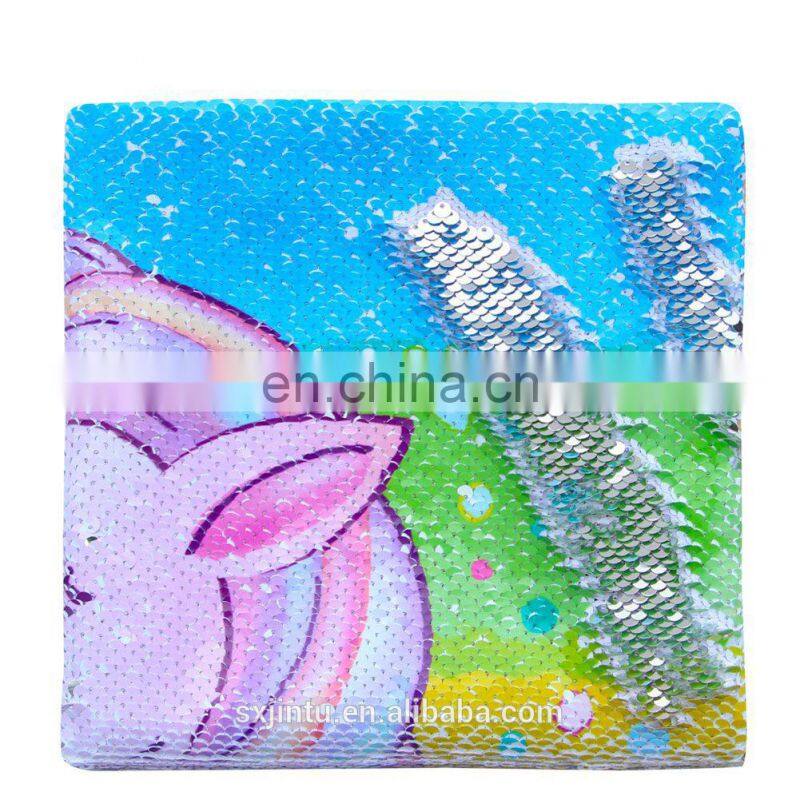 Custom Mermaid Sequin Pillow Case Magic Reversible Throw Cushion Case