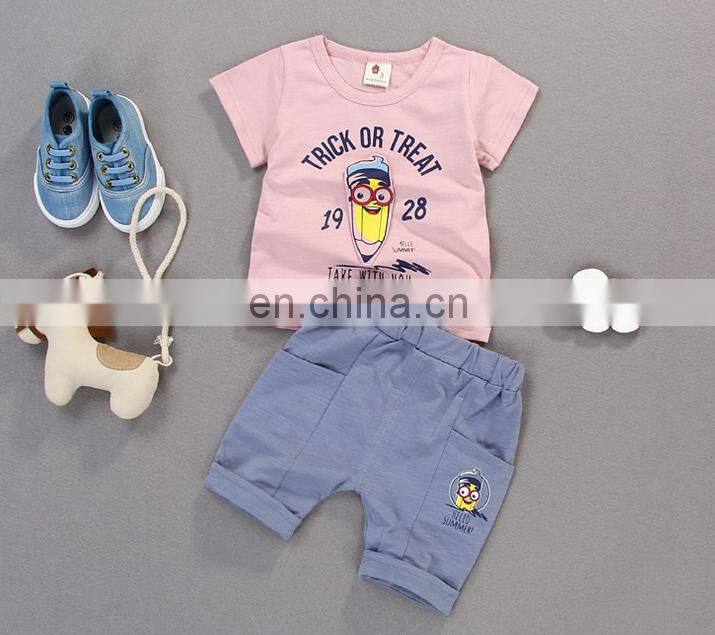 Summer Short Sleeve Clothing Set Children Baby Clothes
