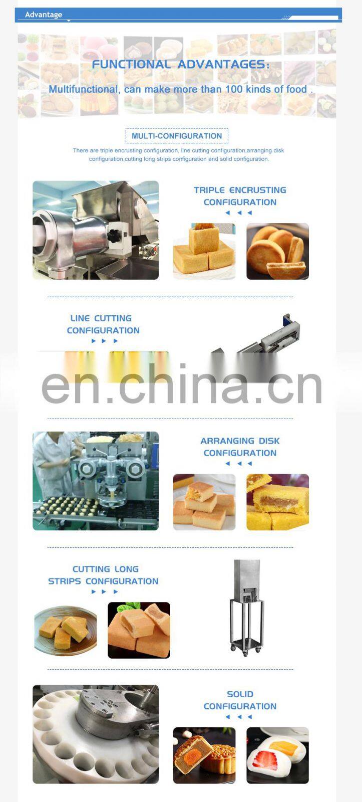 Full Automatic Pineapple Tart Making Machine & Encrusting Machine pineapple cake forming machine