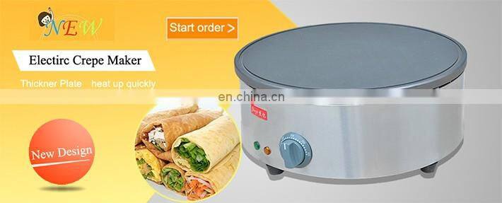 2016 High Efficiency Single Plate Electric Crepe Maker/Fast Food Crepe Making Machine for Sale in Stock