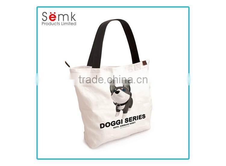 Custom made tote bag fashion ladies canvas tote bag hot sale