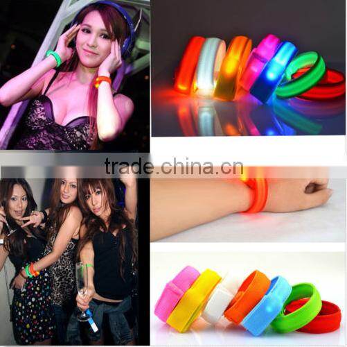 Cool Stylish Flashing LED Light Wrist Band Glow Armband Night Fun Wrist Strap