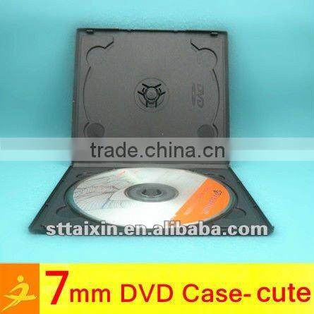 color/clear/black slim single 5.2mm PS wooden cd box