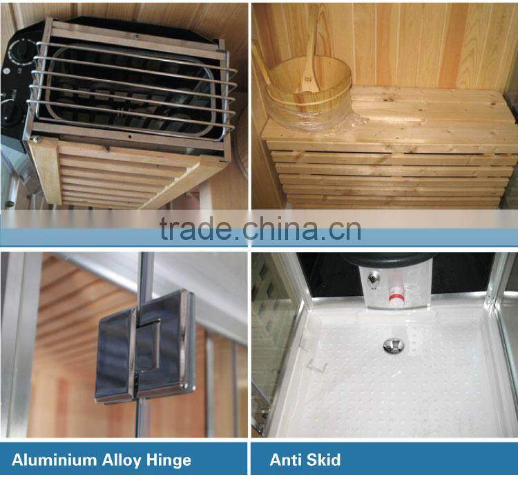 Indoor Computer Control Panel Steam Sauna Room Dry&Wet Steam Room K-7114(L/R)