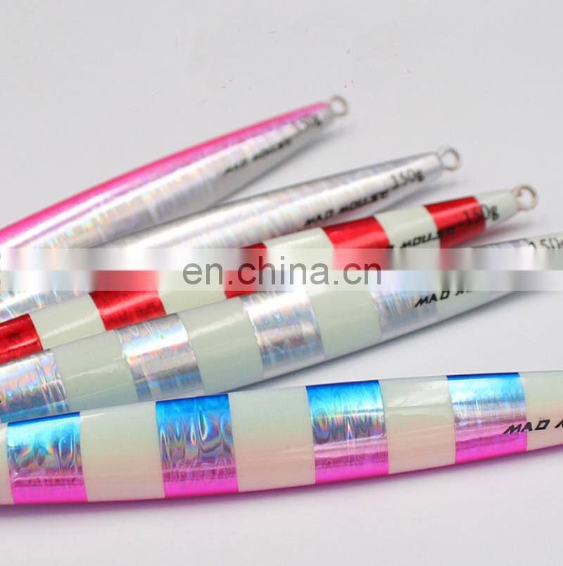 135mm 100g 3D Lure Eyes Laser Luminous Jigging Lure Trolling Metal Jigs Fast Jigs