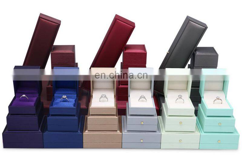 Fadeli Wholesale Luxury Custom Logo Royal Blue Pu Leather Bracelet Bangle Box