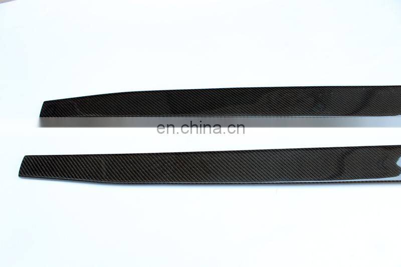215CM carbon fiber side skirts extension for BMW 3 4 5 6 series F30 F32 F33 F10 F12 F13 universal side skirts