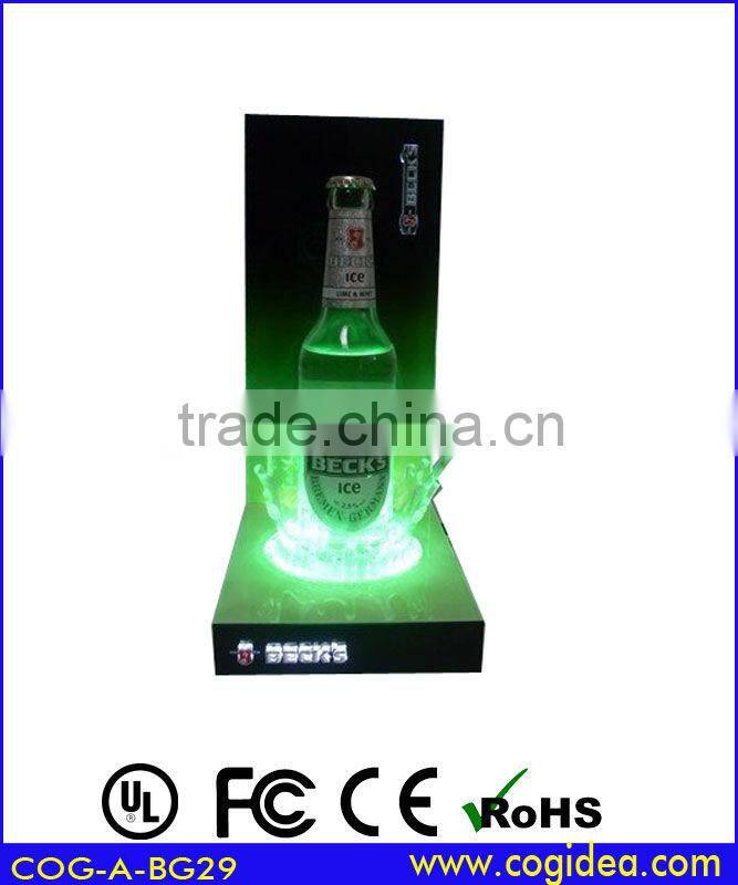 Back bar LED lighting bottle glorifier