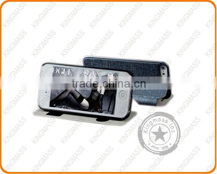 2 in 1 leather case for iphone5 5s with phone stand