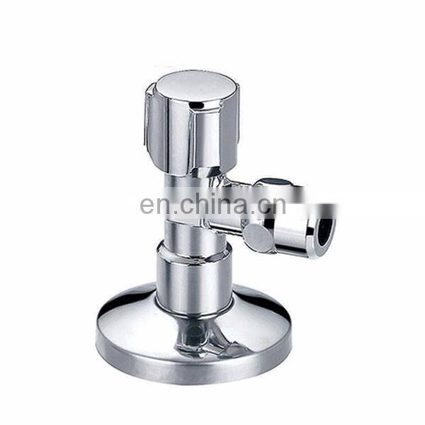 stainless steel 1/2 brass seat ms 3 ways ball faucet globe stop angle valve for hot water cold water