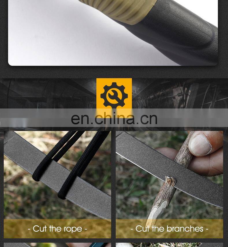 New TPR&ABS Fishing Knife Outdoor Camping Light Fish Fillet Knife with Black Coat and Scabbard Safety Fish Knife