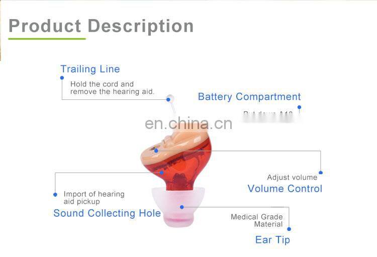 Good quality invisible pocket hearing amplifiers cheap china hearing aid