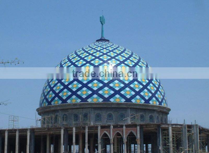 Chinese steel frame design dome roof