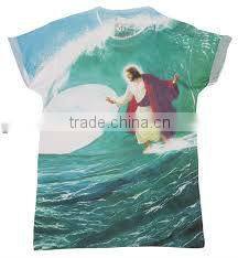 wholesale quality custom all over digital dye sublimation t-shirt printing