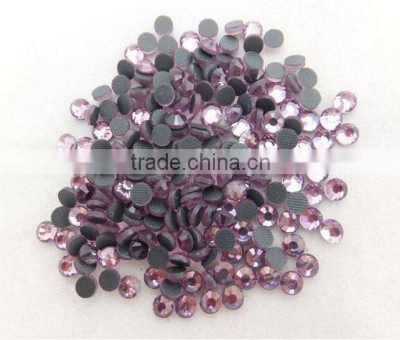 2mm-8mm Top Quality Deep Purple Iron on Rhinestone