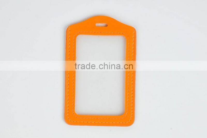 Plastic id card badge holder