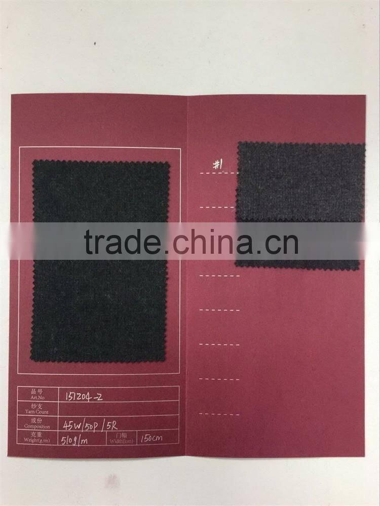 151204-2 Factory Professional Provide Fancy Tweed Woollen Fabric For Coat