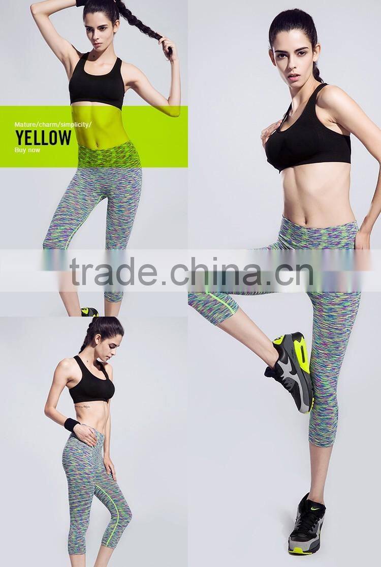 2015 Hot Selling Women Polyester Spandex Printed Legging Custom