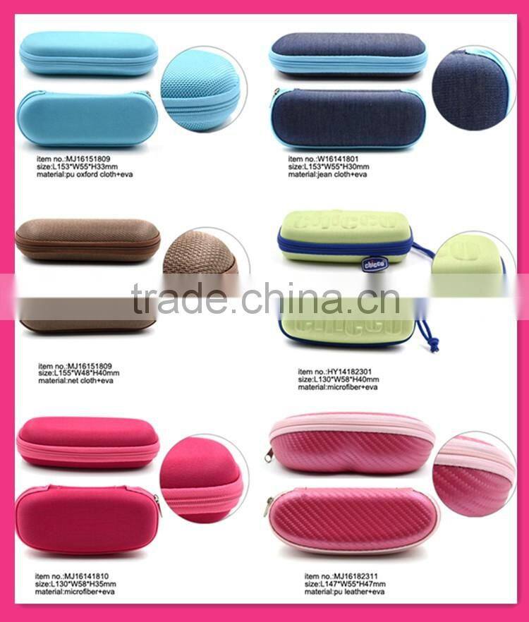 Promotional Designer China Factory Price EVA Foldable Stroage Case For Glasses With Zipper