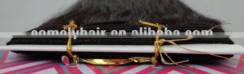 Wholesale Price 100% Remy Human Hair Yaki Weaving12''