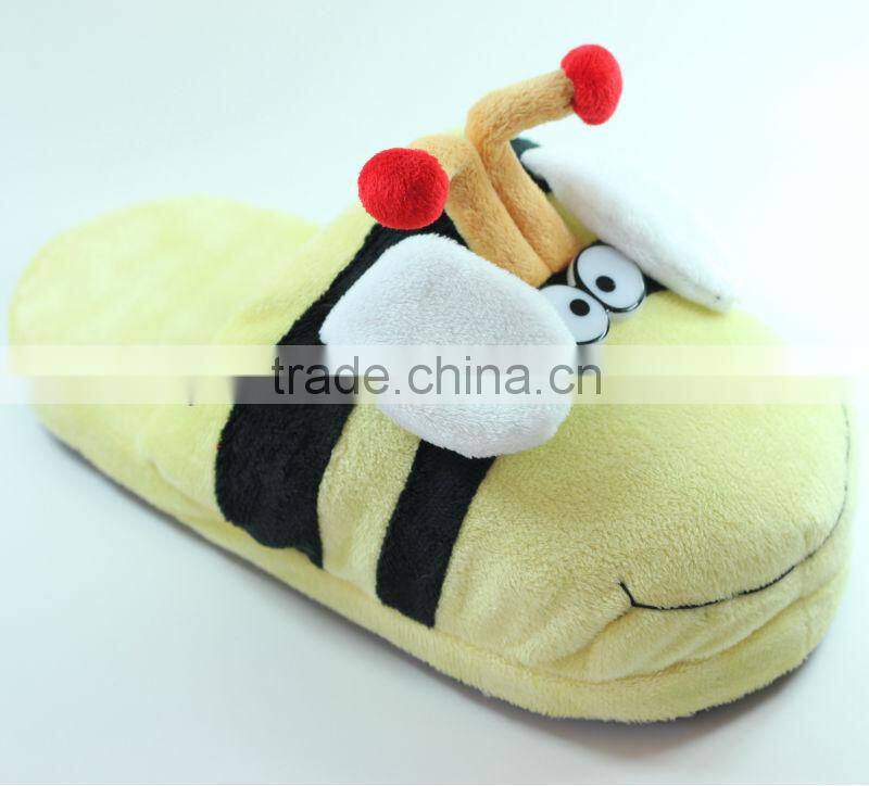 plush animal slipper/plush deer slippers/plush animal slippers