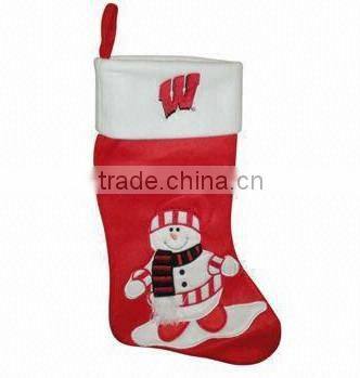 plush christmas socks/Cute christmas decoration socks/cheap christmas socks
